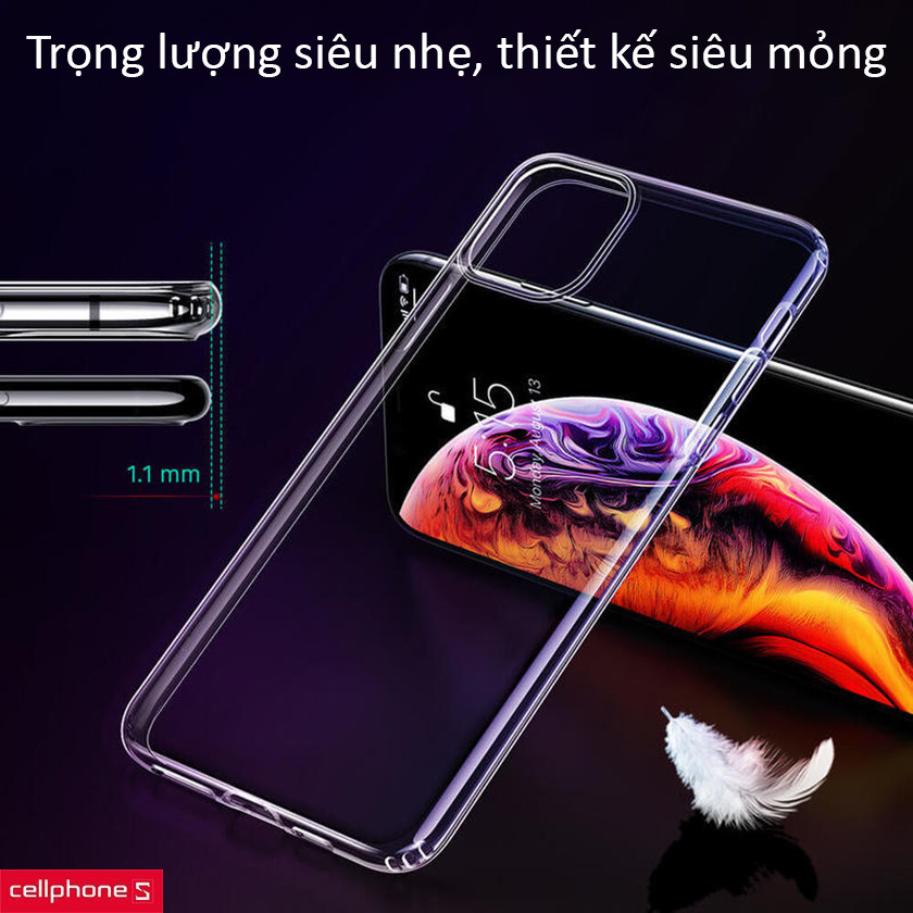 Thiết kế siêu mỏng cùng trọng lượng siêu nhẹ