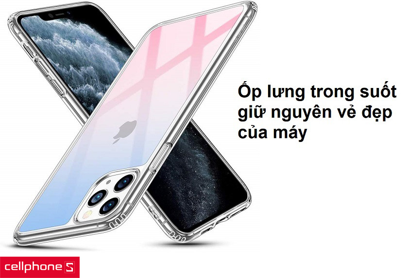Ốp lưng ESR Mimic Tempered Glass giữ nguyên vẻ đẹp sang trọng cho chiếc iPhone 11 Pro Max