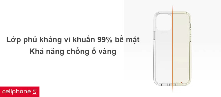 Lớp phủ kháng khuẩn trên bề mặt ốp, khả năng chống ố vàng mạnh mẽ