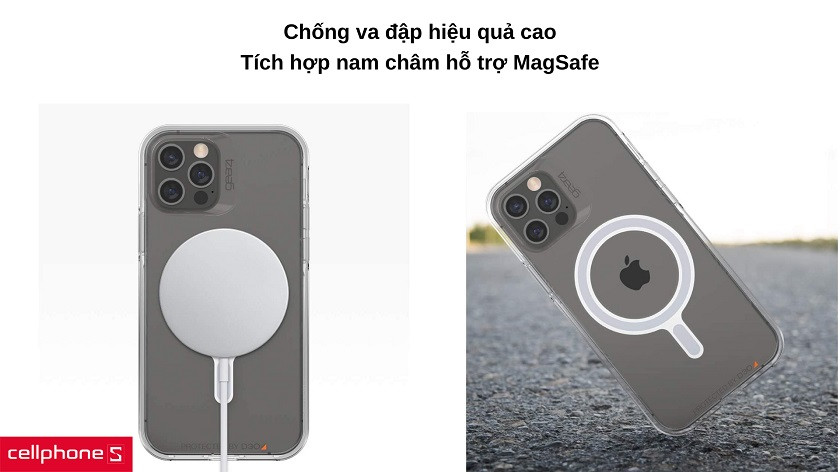 Ốp lưng MagSafe iPhone 13 Pro Max Gear4 D3O Crystal Palace