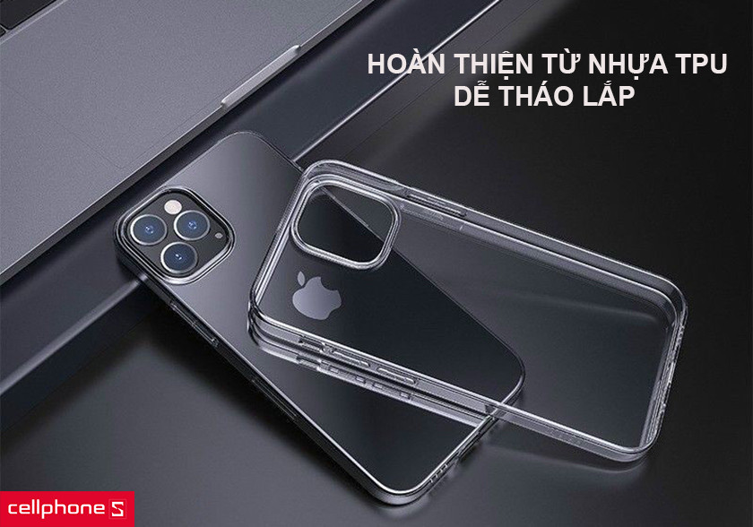 Hoàn thiện từ nhựa TPU, dễ tháo lắp