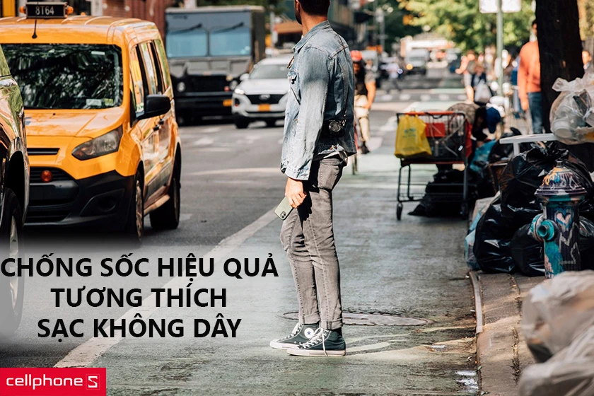 Ốp lưng chống sốc hiệu quả, tương thích sạc không dây