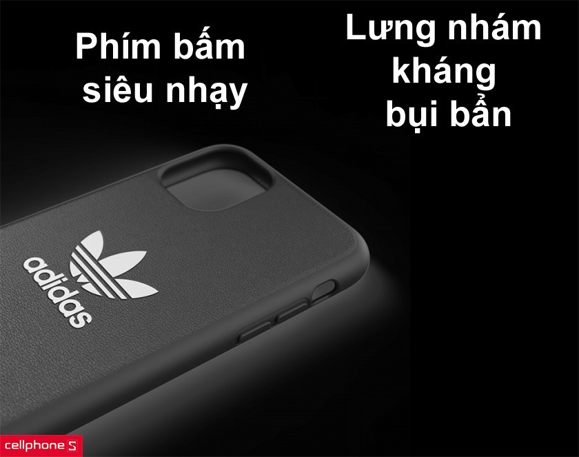 Phím bấm siêu nhạy, mặt lưng nhám kháng bụi bẩn