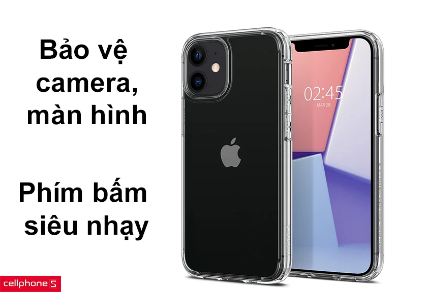Bảo vệ camera và màn hình, phím bấm siêu nhạy