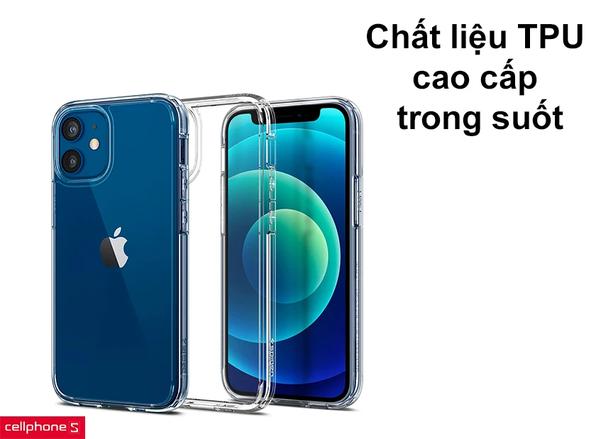 Chất liệu nhựa TPU cao cấp trong suốt giữ nguyên vẻ đẹp
