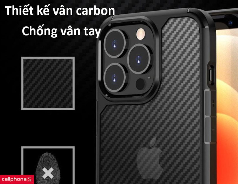 Ốp lưng iPhone 13 Likgus Carbon Armor 