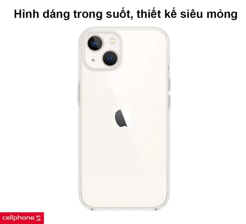 Ốp lưng iPhone 13 OU trong suốt