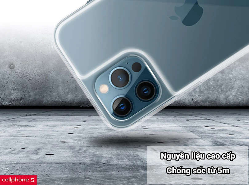 Ốp lưng iPhone 13 Pro Hoda Crystal Pro viền màu