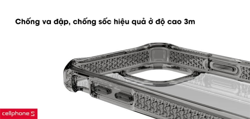 Ốp lưng iPhone 13 Pro Max Itskins Hybird Clear