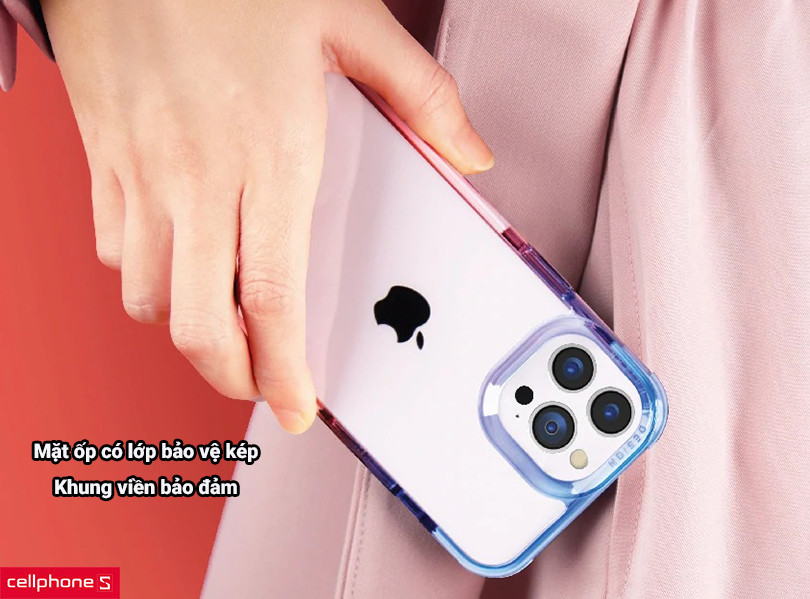Ốp lưng iPhone 13 Uniq Hybird Combat Caspian