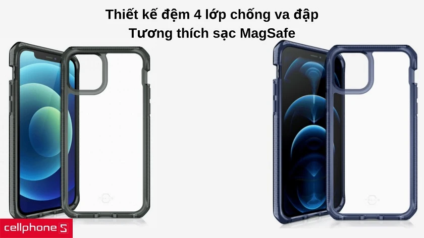 Bảo vệ iPhone 12 Pro Max toàn diện với khả năng chống sốc và chống trầy xước tối ưu