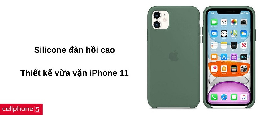 Chất liệu silicone đàn hồi cao, ôm trọn vẹn thân máy