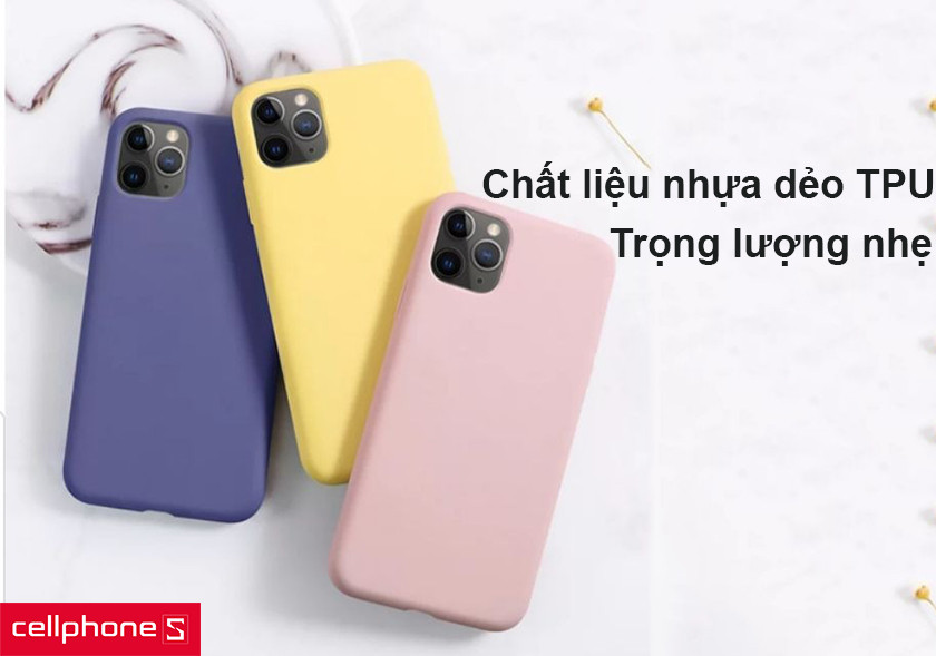 Chất liệu nhựa dẻo TPU, trọng lượng nhẹ
