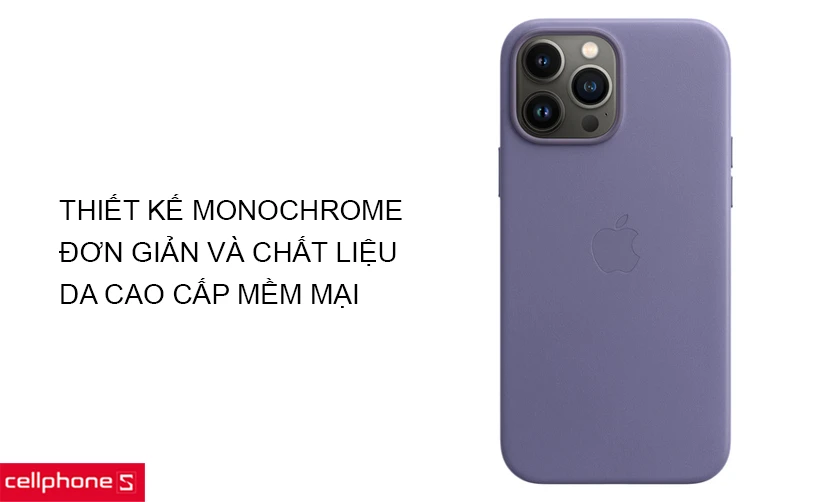 Chất liệu da cao cấp mềm mại với thiết kế Monochrome tối giản