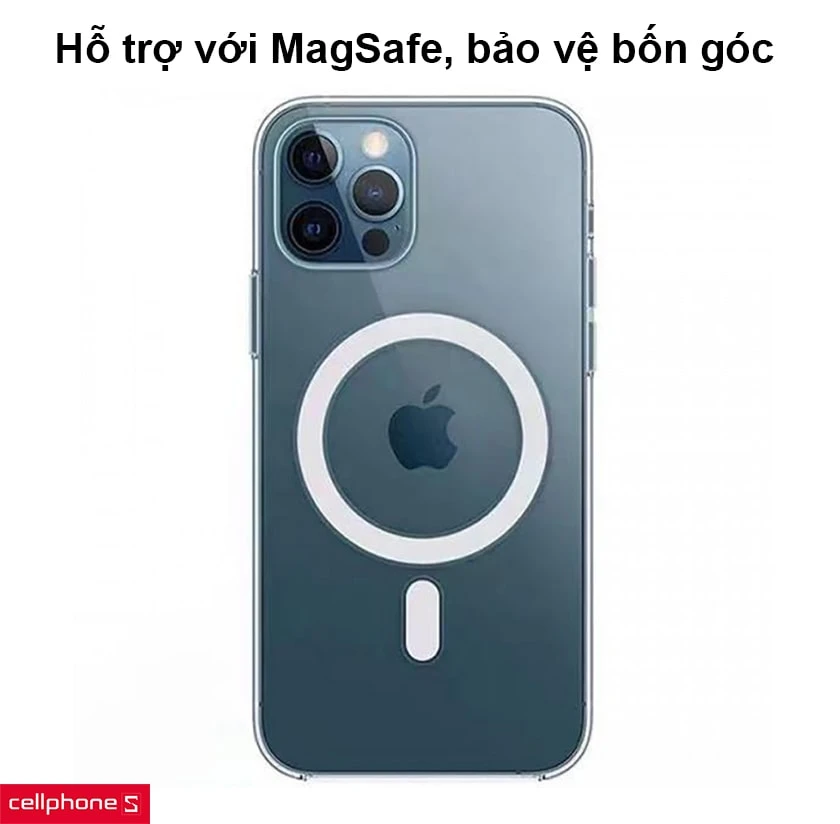 Ốp lưng MagSafe iPhone 13 Pro Mipow Tempered Glass