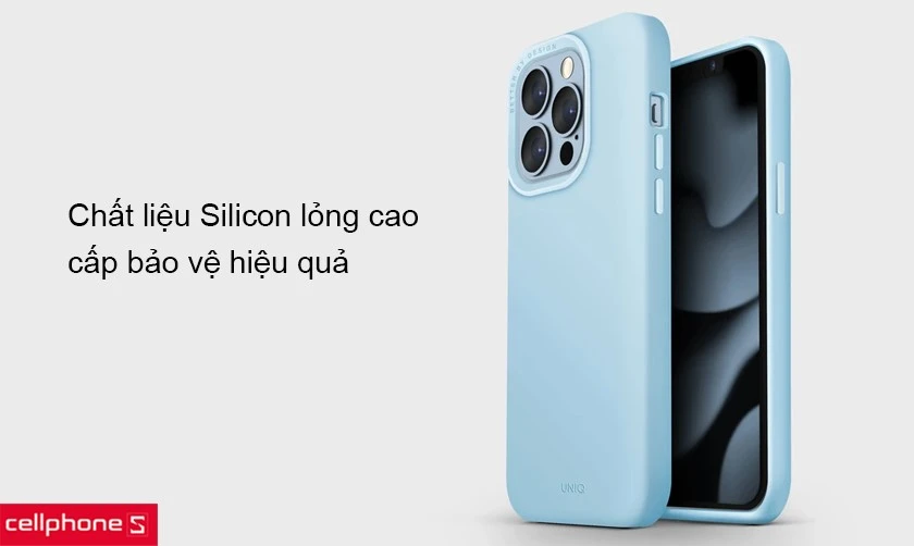 Ốp lưng MagSafe iPhone 13 Pro Max Uniq Hybrid Compatible Lino Hue 