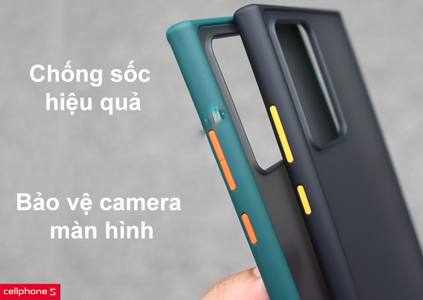 Chống sốc hiệu quả, bảo vệ camera và màn hình