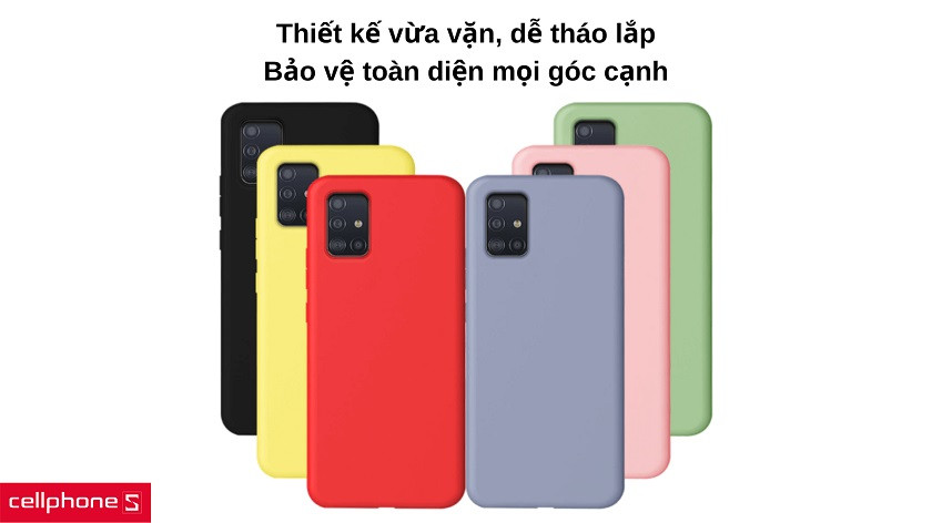 Thiết kế vừa vặn chuẩn thân máy, bảo vệ toàn diện Galaxy A51