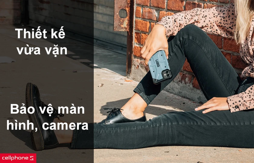 Thiết kế vừa vặn, bảo vệ màn hình và camera hiệu quả