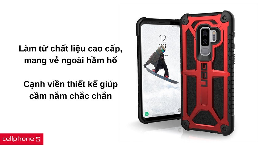 Thiết kế cao cấp, vẻ ngoài hầm hố, cạnh viền cầm nắm chắc chắn