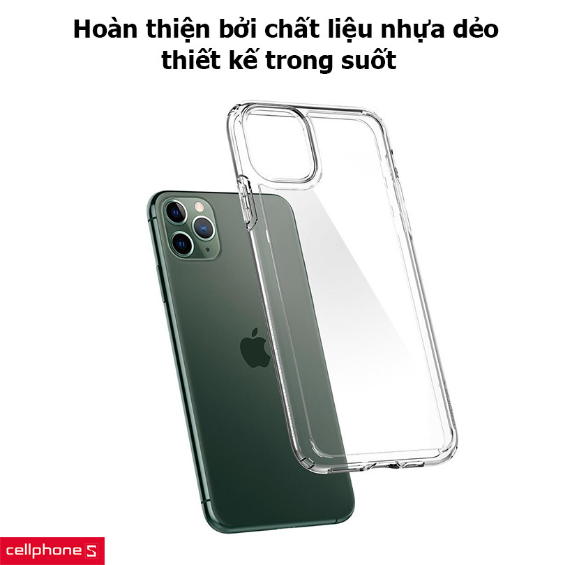 Ốp lưng XO được hoàn thiện bởi chất liệu nhựa dẻo TPU trong suốt