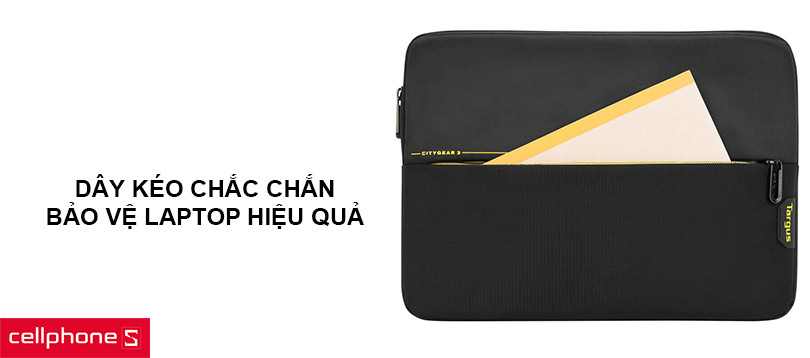 Dây kéo chắc chắn, bảo vệ laptop hiệu quả