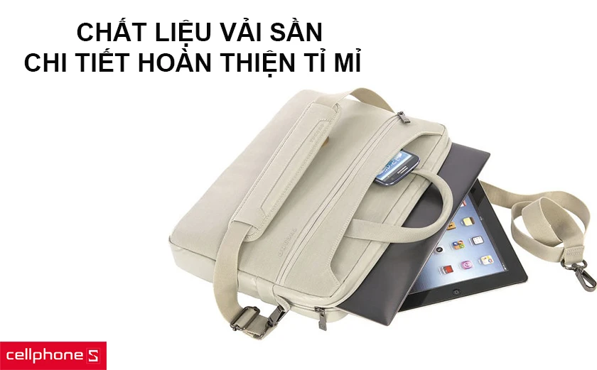Chất liệu vải sần bền bỉ, kích thước nhỏ gọn
