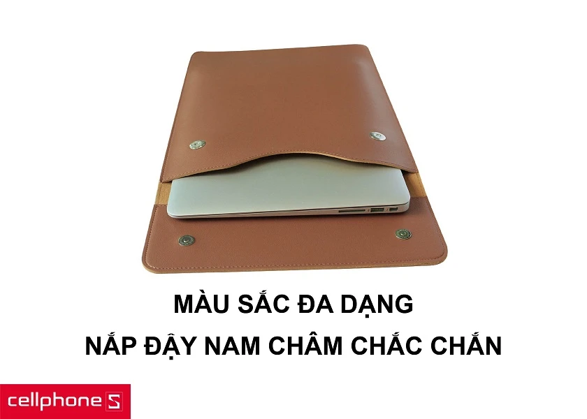 Nhiều màu tuỳ chọn cho cá tính cùng thiết kế nắp đậy nam châm hít chắc chắn
