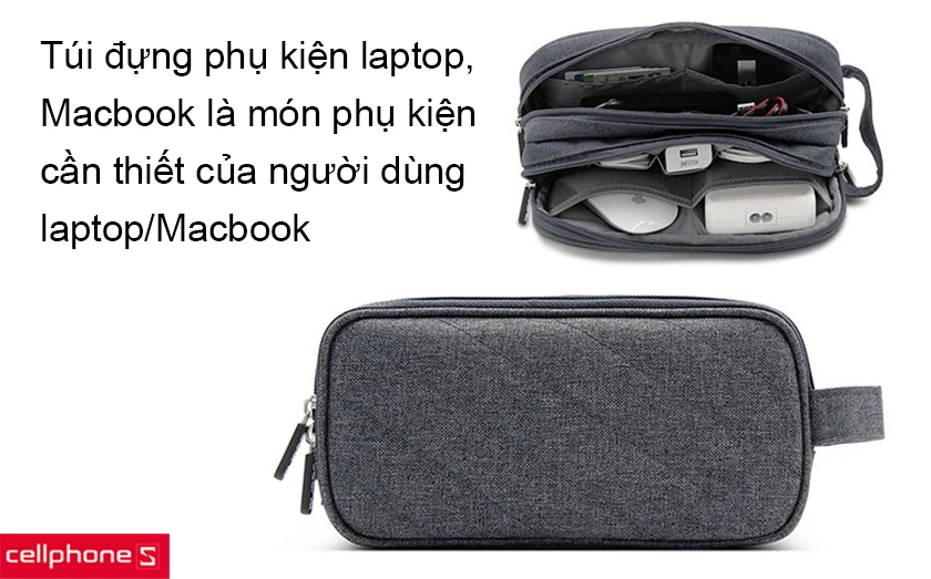 Túi đựng phụ kiện laptop/Macbook