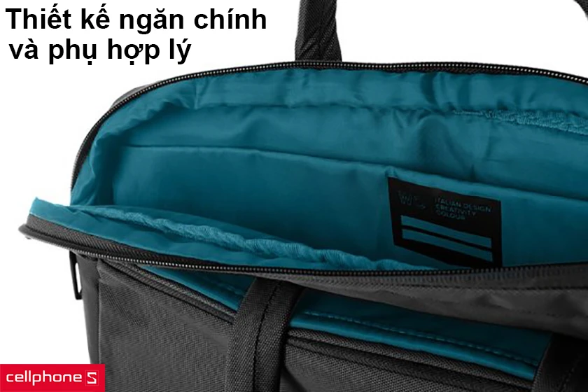 thiết kế ngăn chính và phụ hợp lý