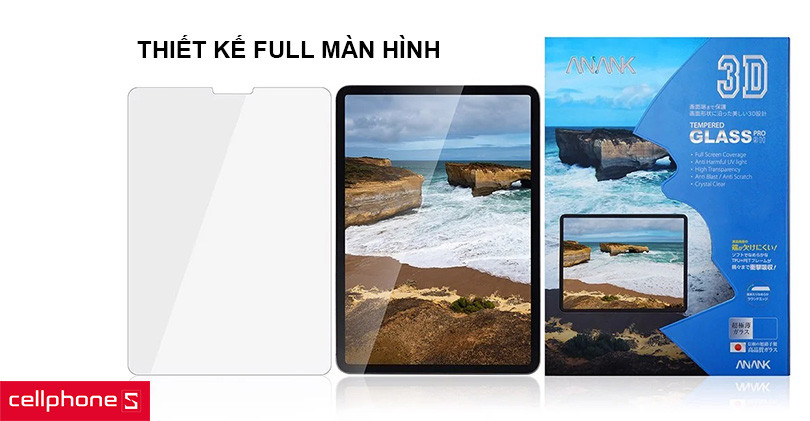 Thiết kế full màn hình cao cấp bảo vệ máy tốt nhất