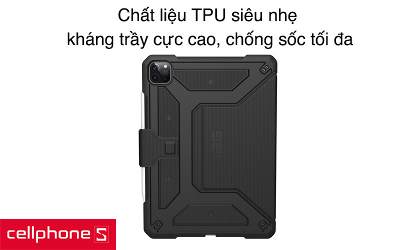 Chất liệu TPU siêu nhẹ, kháng trầy cực cao, chống sốc tối đa