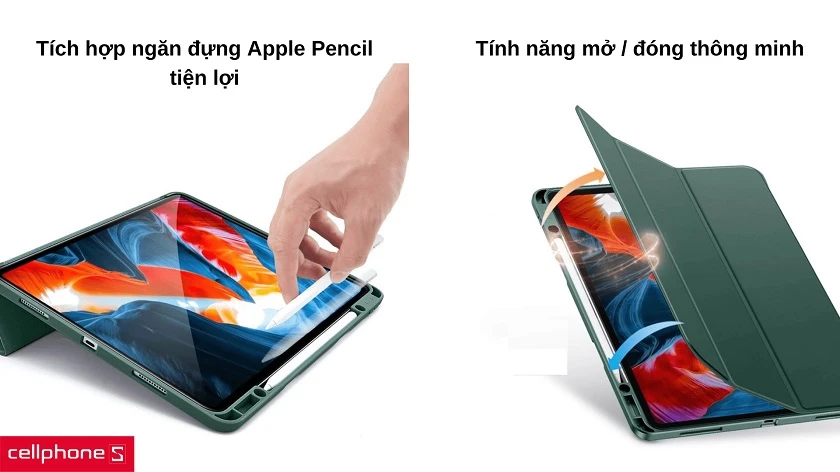 Bao da iPad Pro 12.9 2021 ESR Rebound Pencil