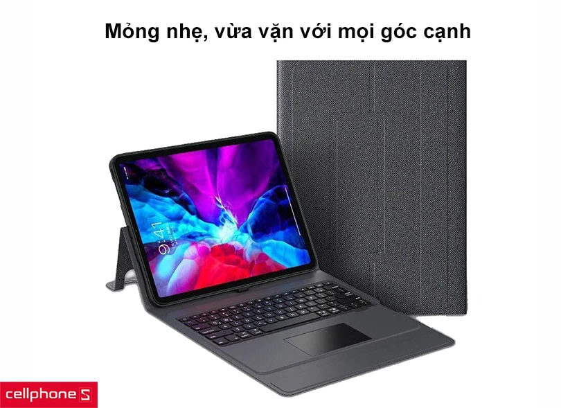 Bao da kiêm bàn phím Bluetooth cho iPad Pro 12.9 2021 Benks