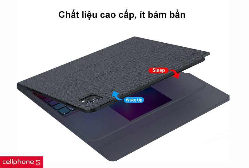 Bao da kiêm bàn phím Bluetooth cho iPad Pro 12.9 2021 Benks