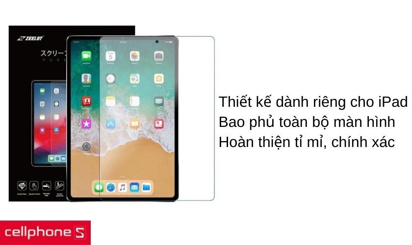Thiết kế vừa vặn với iPad 10.2 2019 giúp bao phủ toàn màn hình
