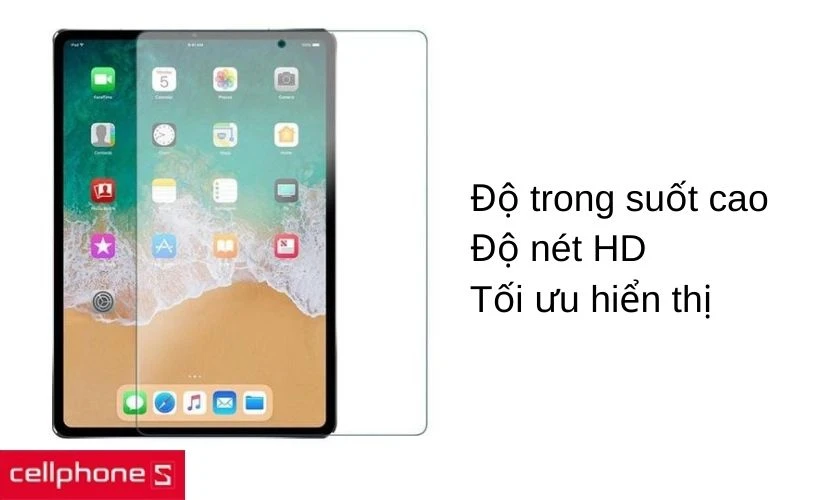 Độ trong suốt và độ nét cao cho khả năng hiển thị tối ưu