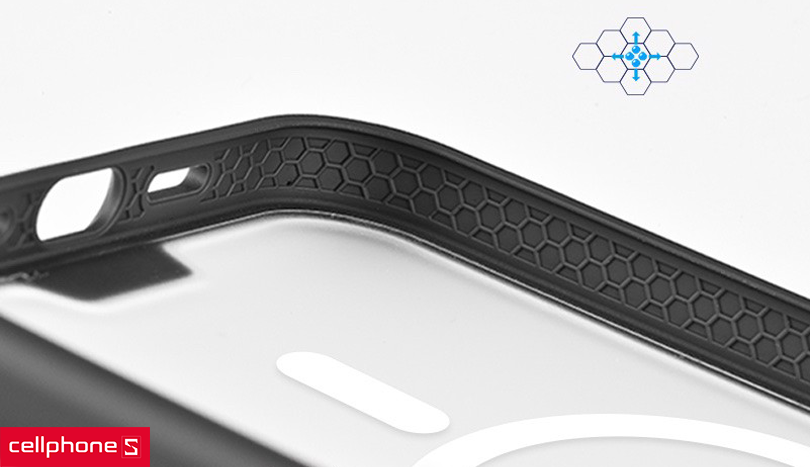 Đánh giá thiết kế Ốp lưng iPhone 13 Pro Max Hoda Rough With Magsafe viền màu