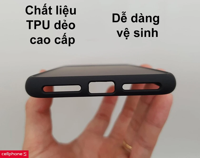 Chất liệu TPU dẻo cao cấp, dễ dàng vệ sinh