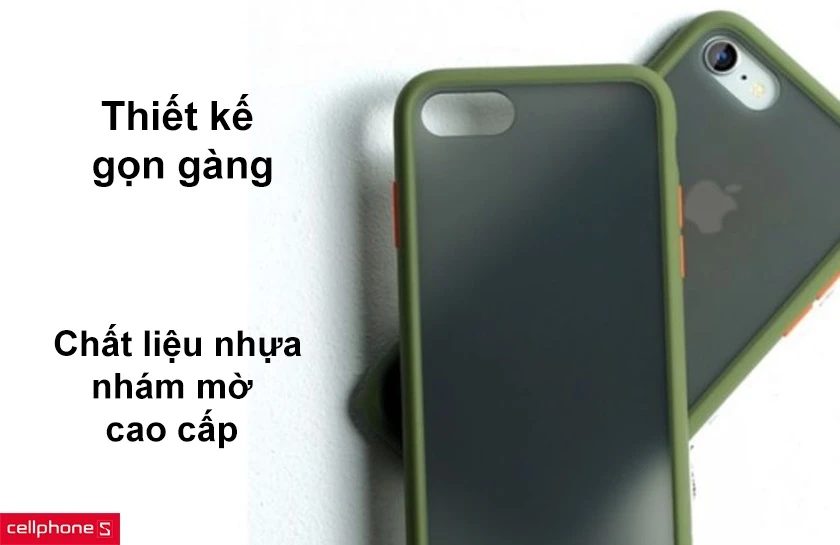 Thiết kế gọn gàng, chất liệu nhựa nhám mờ cao cấp