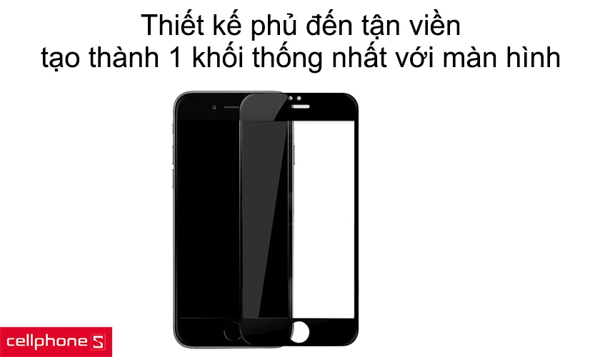 Thiết kế phủ đến tận viền, tạo thành 1 khối thống nhất với phần màn hình