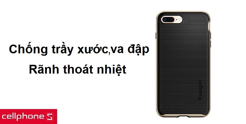 Chống trầy xước và va đập vượt trội, rãnh thoát nhiệt chống nóng