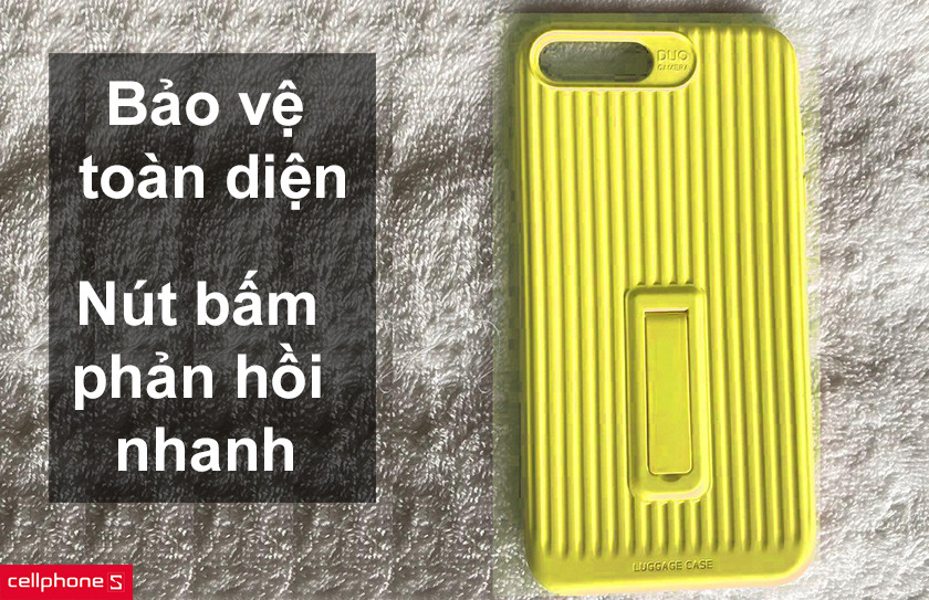 Bảo vệ toàn diện iPhone 7/8 plus, các nút bấm phản hồi nhanh