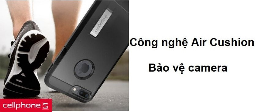 Khả năng chịu lực cao nhờ công nghệ Air Cushion và bảo vệ camera tốt