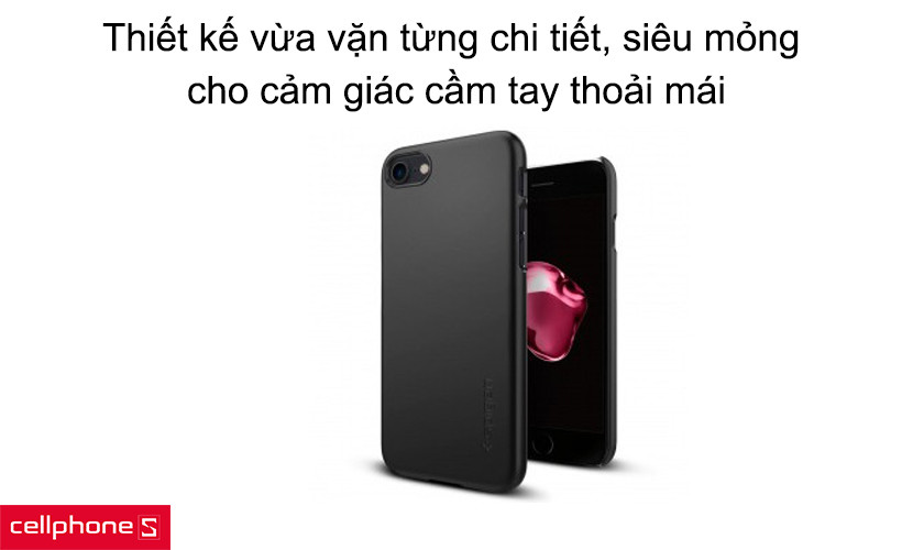 Thiết kế vừa vặn từng chi tiết, siêu mỏng nhẹ, cho cảm giác cầm tay thoải mái