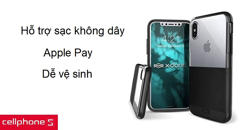 Hỗ trợ sạc không dây và Apple Pay, dễ dàng vệ sinh