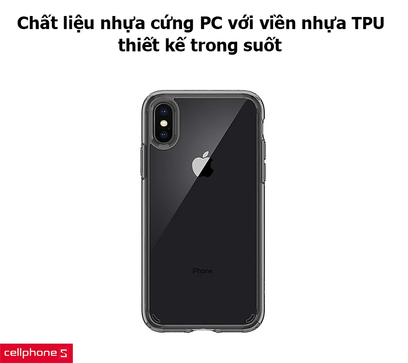 Hoàn thiện từ nhựa cứng PC trong suốt kết hợp với viền nhựa TPU