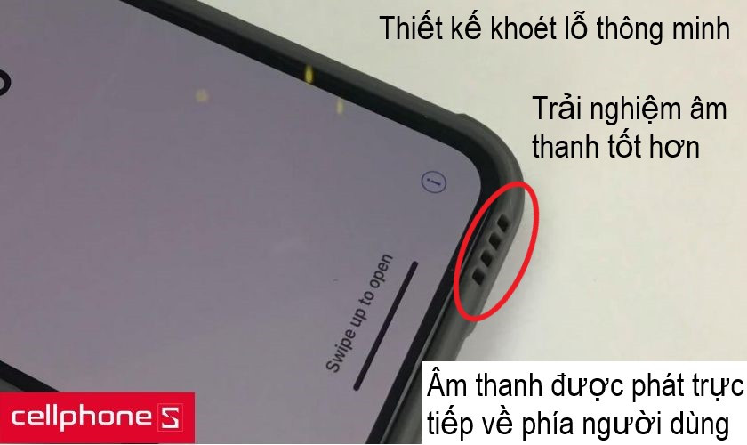Truyền tải âm thanh tốt nhờ những lỗ loa