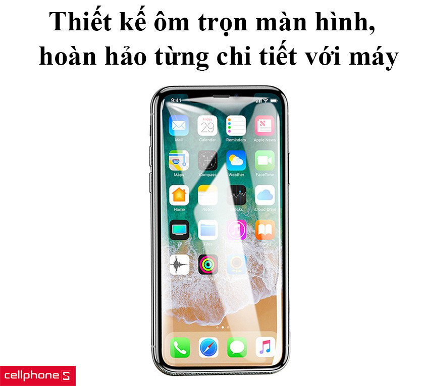 Thiết kế ôm trọn màn hình, hoàn hảo từng chi tiết với máy