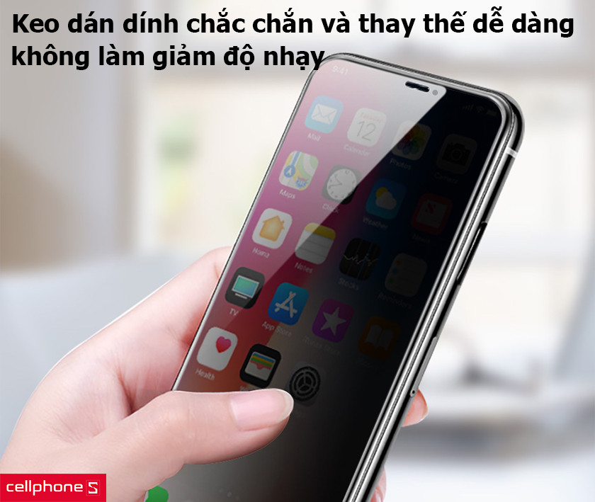 Keo dán dính chắc chắn và thay thế dễ dàng, không làm giảm độ nhạy